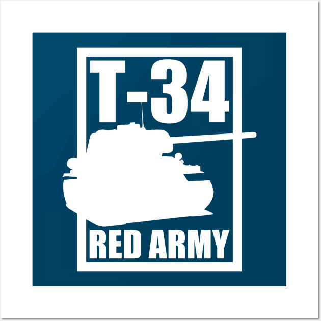 T-34 Tank Wall Art by Firemission45